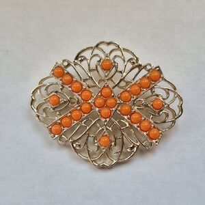 Vintage Sarah Coventry "Tangerine" brooch